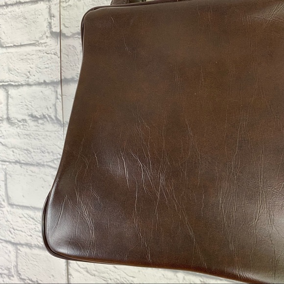 VTG PATCHWORK FAUX LEATHER BAG - Picture 6 of 14